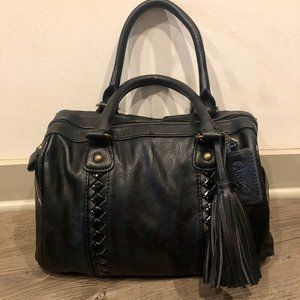 Black Faux Leather Purse